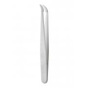 Plastična pinceta – glatka, tupa, zakrivljena, 11,5 cm